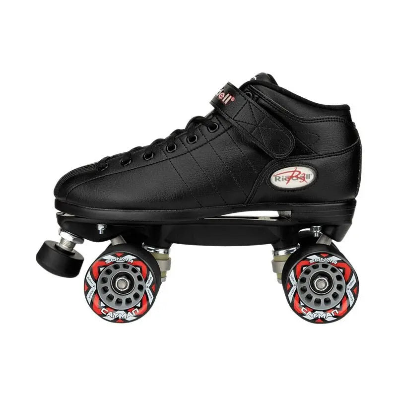 Riedell R3 Black Roller Skate Set - RollerFit
