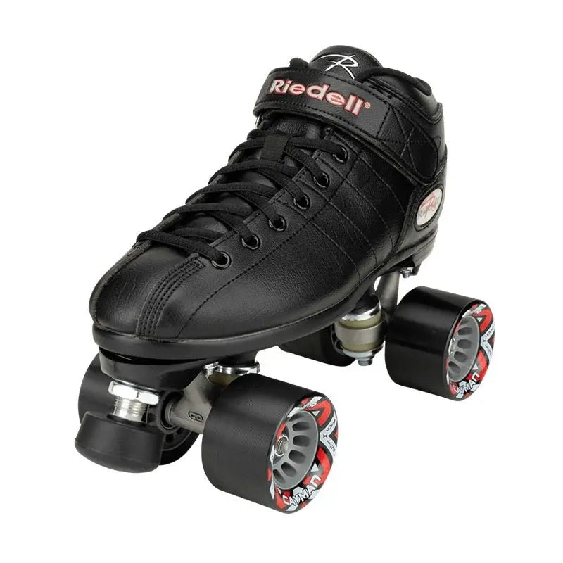 Riedell R3 Black Roller Skate Set - RollerFit